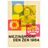 Propaganda Poster International Womens Day 1964 Tereshkova Female Space Cosmonaut
