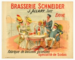Advertising Poster Brasserie Schneider Beer Soda Drink
