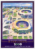 Sport Poster Tennis Millennium Championships Wimbledon 2000 LTA