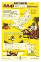 Propaganda Poster Pakistan Agriculture Bangladesh Baluchistan Tea Cotton Jute