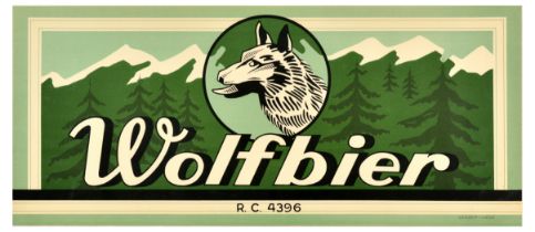 Advertising Poster Set Wolfbier Wolf Beer Belgian Ale Belgium Alcohol