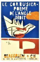 Advertising Poster Le Corbusier Poeme De L Angle Droit