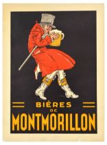 Advertising Poster Bieres De Montmorillon Beer Ale Alcohol Brewery