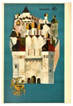 Travel Poster Rostov Kremlin USSR Intourist Orthodox Cathedral Church