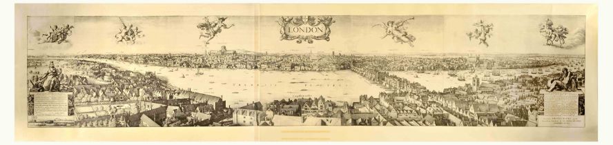 London Views Engraving Poster Set Claude De Jongh Old London Bridge Wenceslaus Hollar