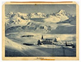 Travel Poster Ski Austria St. Christoph Am Arlberg In Winter Sport