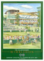 Sport Poster Tennis Championships Wimbledon 2001 LTA