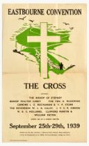Advertising Poster Church of England Eastbourne Convention The Cross 1939