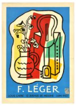 Advertising Poster Fernand Leger Art Exhibition Louis Carre