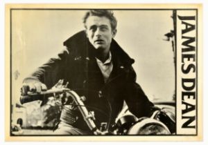 Movie Poster James Dean Motorcycle Cultural Icon