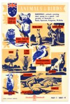 Propaganda Poster Australia Animals And Birds
