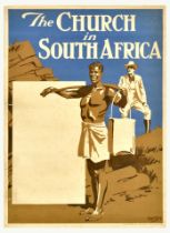 Propaganda Poster Church South Africa Empire Colonialism Christianity