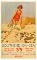 Travel Poster Set Southend On Sea LNER Flying Scotsman Walton On Naze