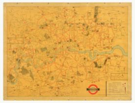 Travel Poster London Transport Tramways Map