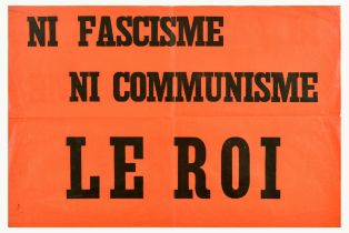 Propaganda Poster Fascism Communism The King France Politics