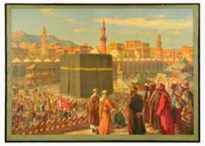 Travel Poster Mekka Mecca The Kaaba Hajj Islam Saudi Arabia