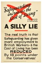 Propaganda Poster Silly Lie Conservative Party Liberal Socialist Vote UK Elections