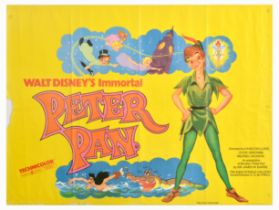 Movie Poster Peter Pan Walt Disney Never Land Adventure Fantasy