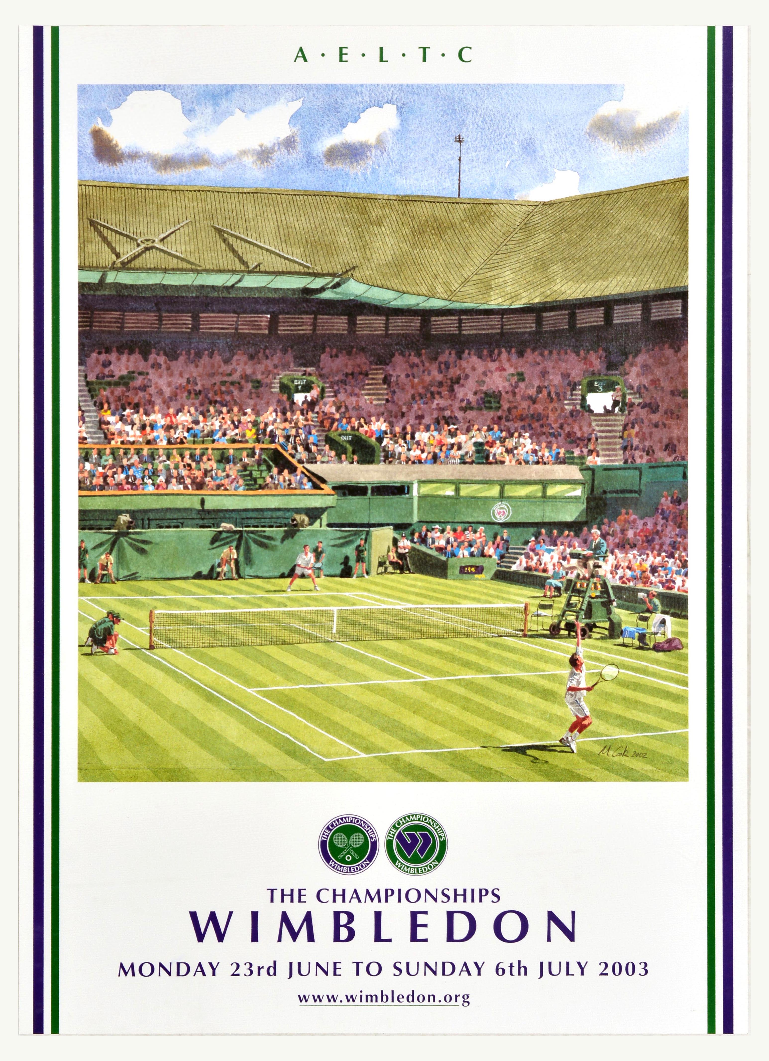 Sport Poster Tennis Championships Wimbledon 2003 LTA