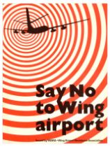 Propaganda Poster Say No To Wing Airport WARA Resistance