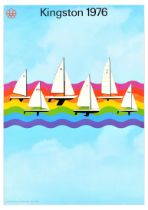 Sport Poster Montreal Summer Olympic Games Kingston Sailing