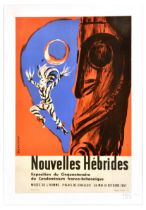 Advertising Poster Nouvelles Hebrides Franco British Condominium