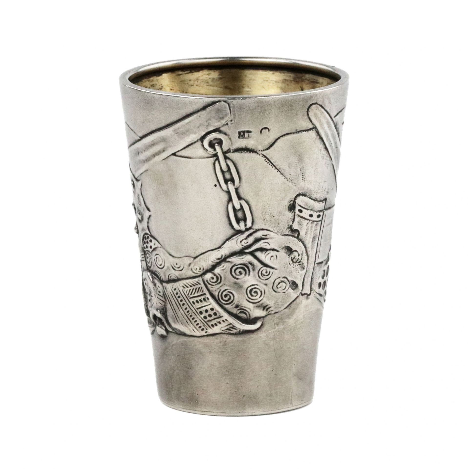 Mikhail Tarasov. Silver vodka cup Bogatyrskaya Zastava. - Bild 3 aus 8