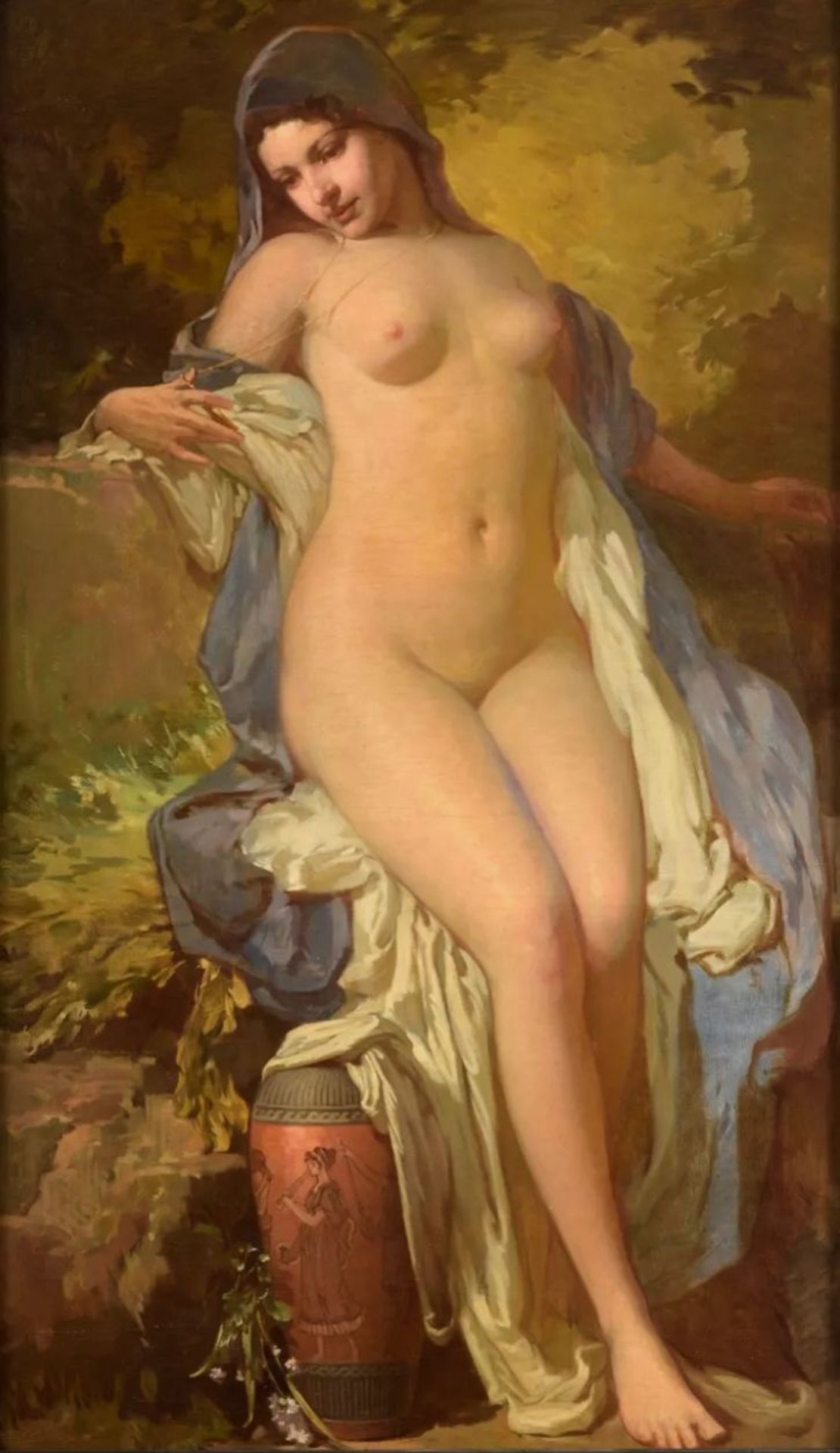 Janos Gabriel Stein. Nymph of Venus. Personification of Love. Early 20th century. - Bild 2 aus 3