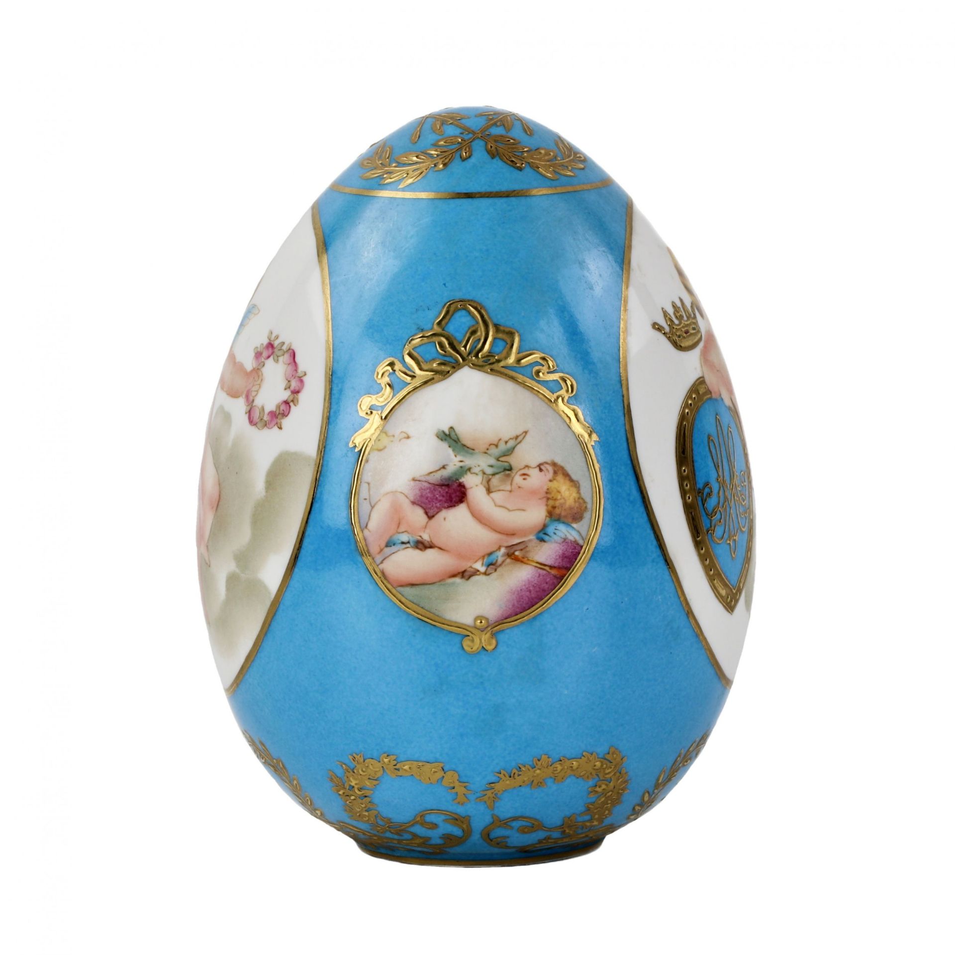 Large porcelain Easter egg. - Bild 3 aus 7