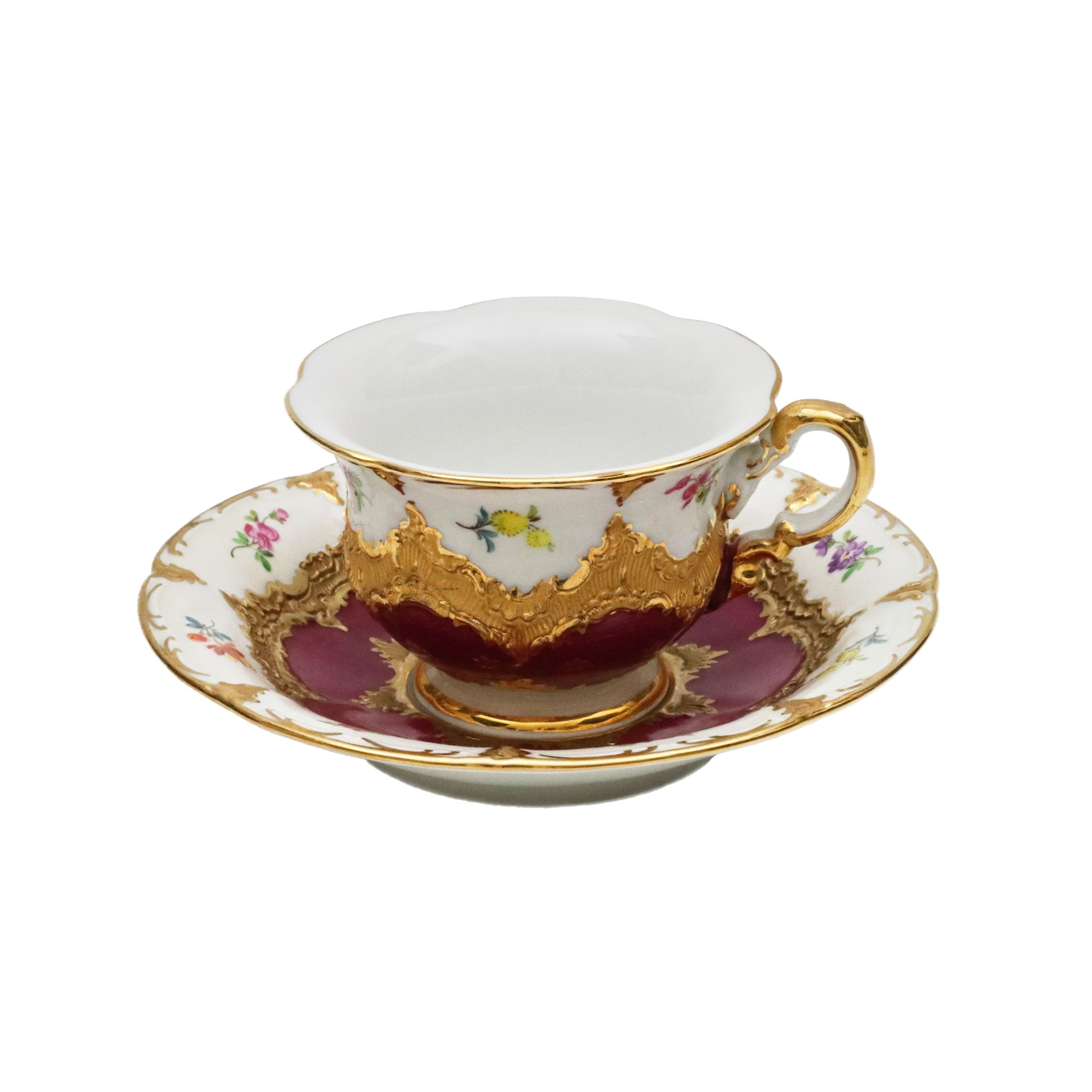 Meissen. B-Form mocha coffee service for 6 persons. - Image 6 of 8