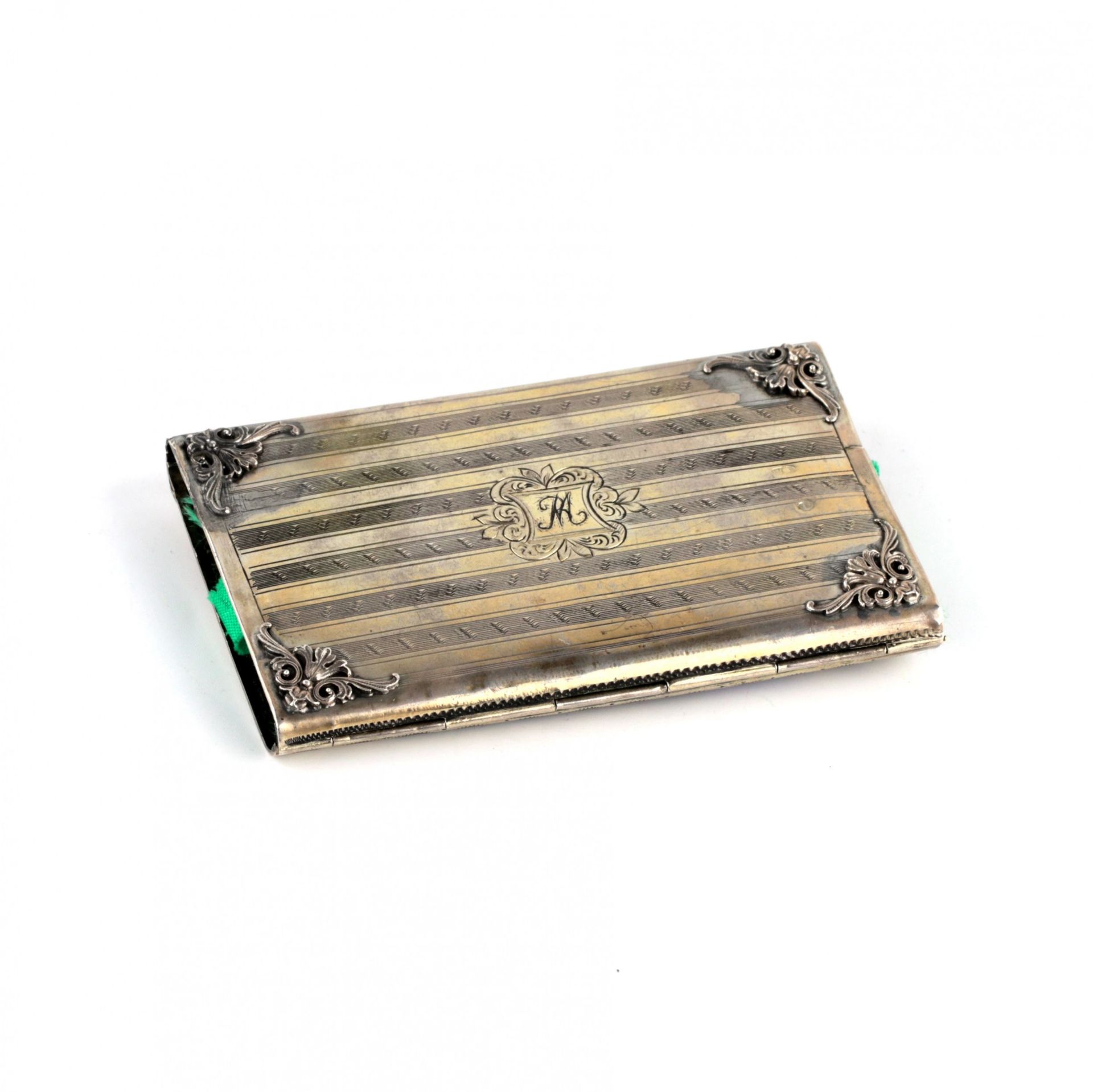 Silver wallet - business card holder with enamel - Bild 2 aus 6