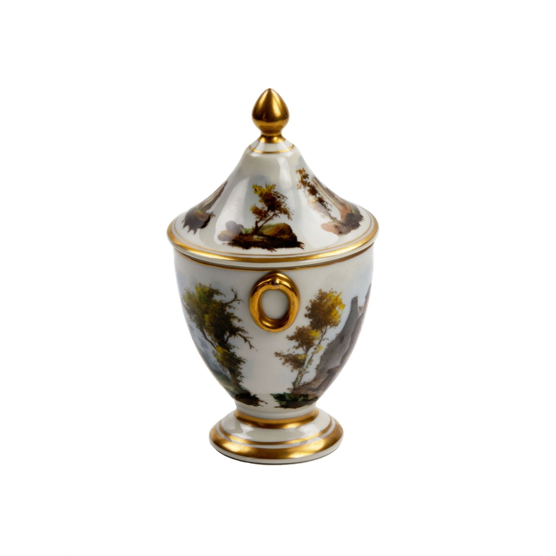 French tete-a-tete porcelain service, 19th century. - Image 10 of 19
