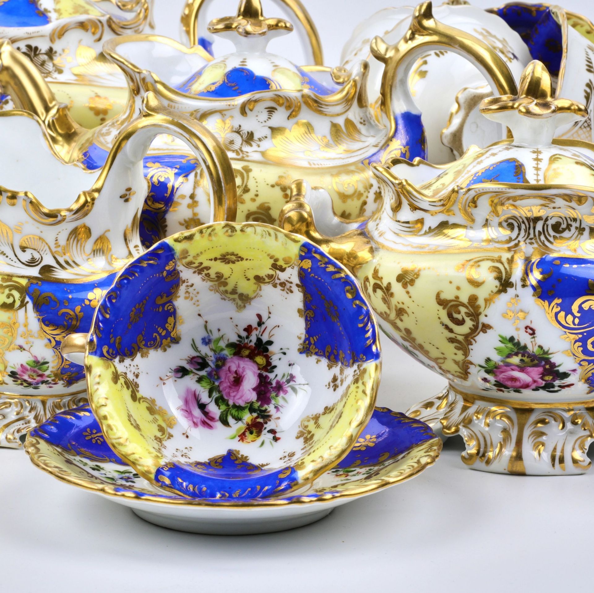 Tea set of the second baroque. - Image 5 of 5