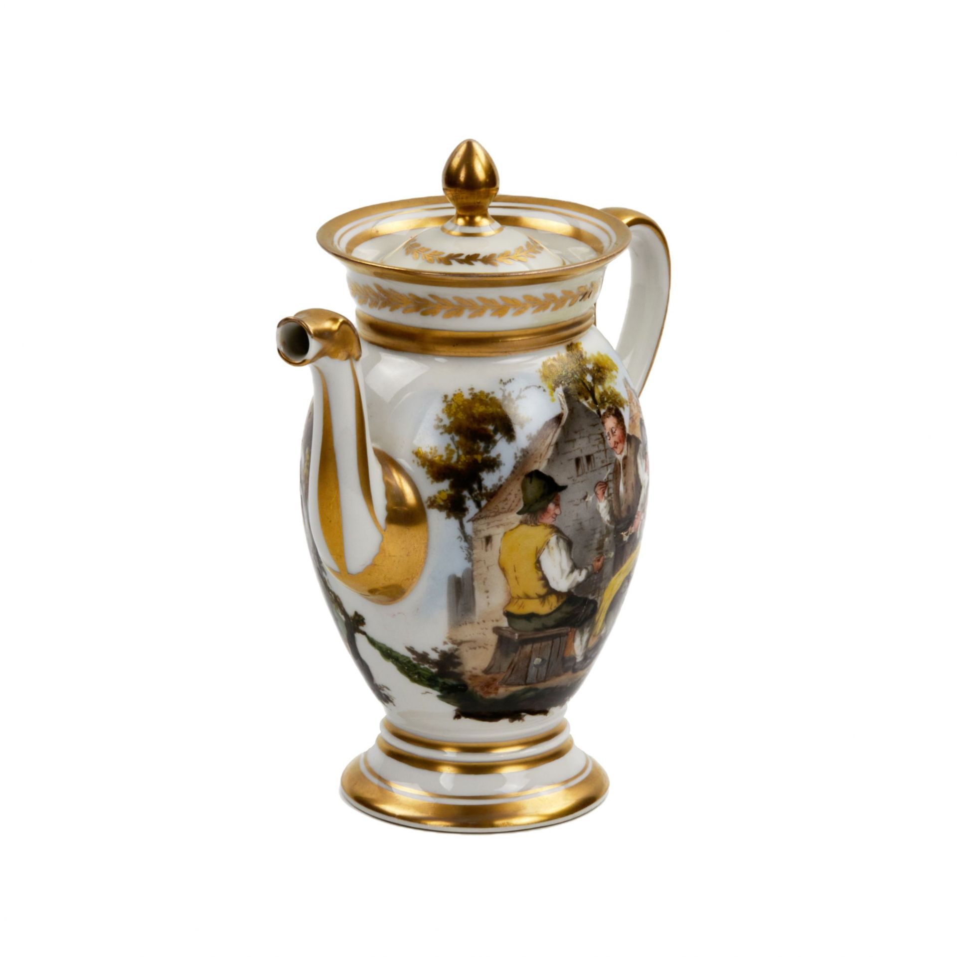 French tete-a-tete porcelain service, 19th century. - Image 15 of 19