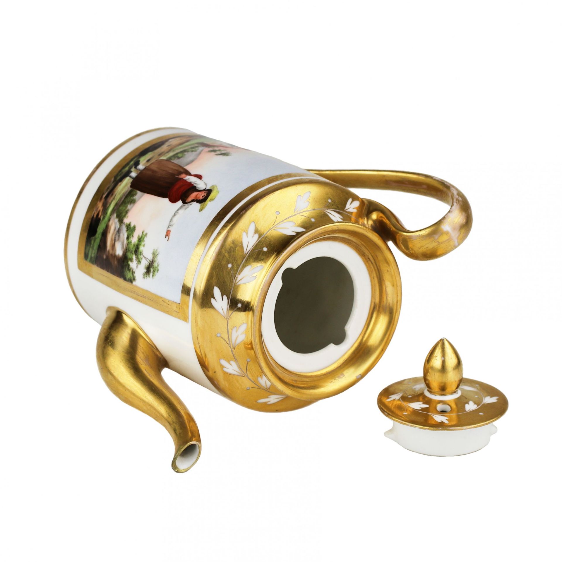 Gardner porcelain teapot. Russia 1820-1830. - Image 6 of 7