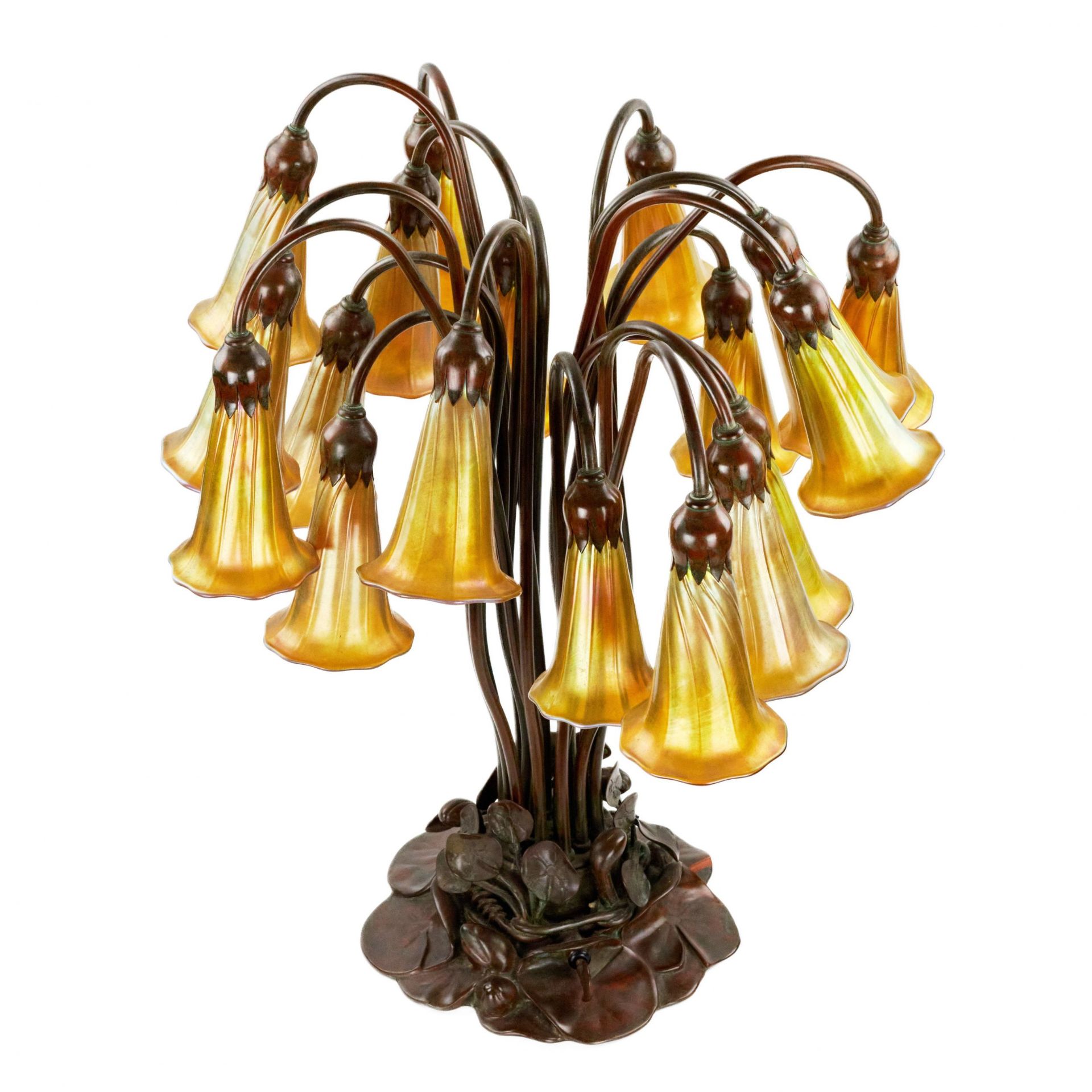 Lamp - bells of 18 light buds, Buffalo studios. - Bild 2 aus 4