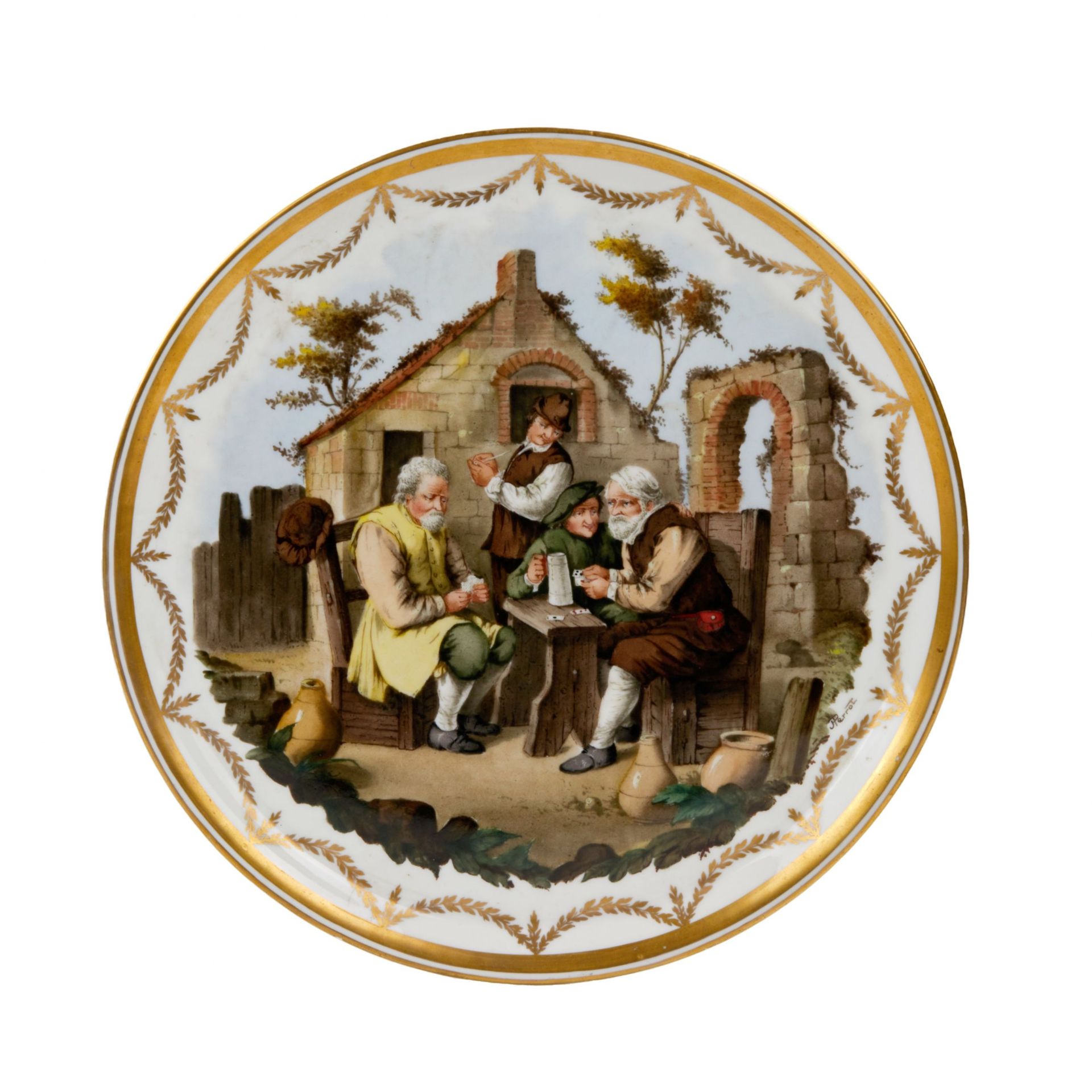 French tete-a-tete porcelain service, 19th century. - Image 18 of 19