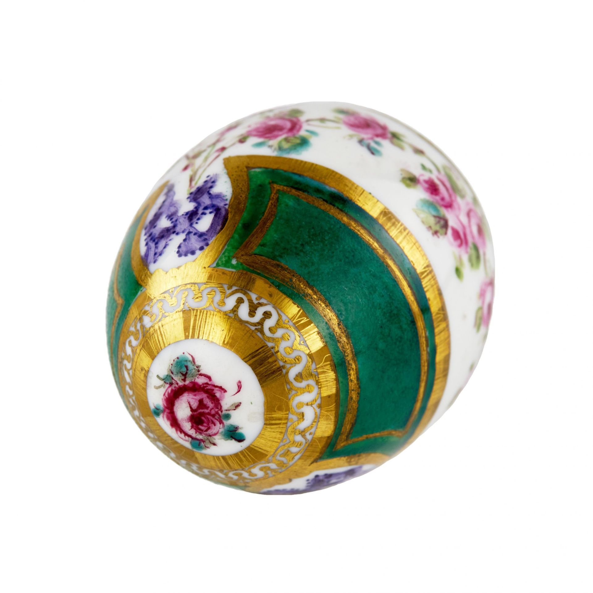 Russian Easter egg with porcelain stand. - Image 4 of 5