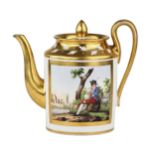 Gardner porcelain teapot. Russia 1820-1830.