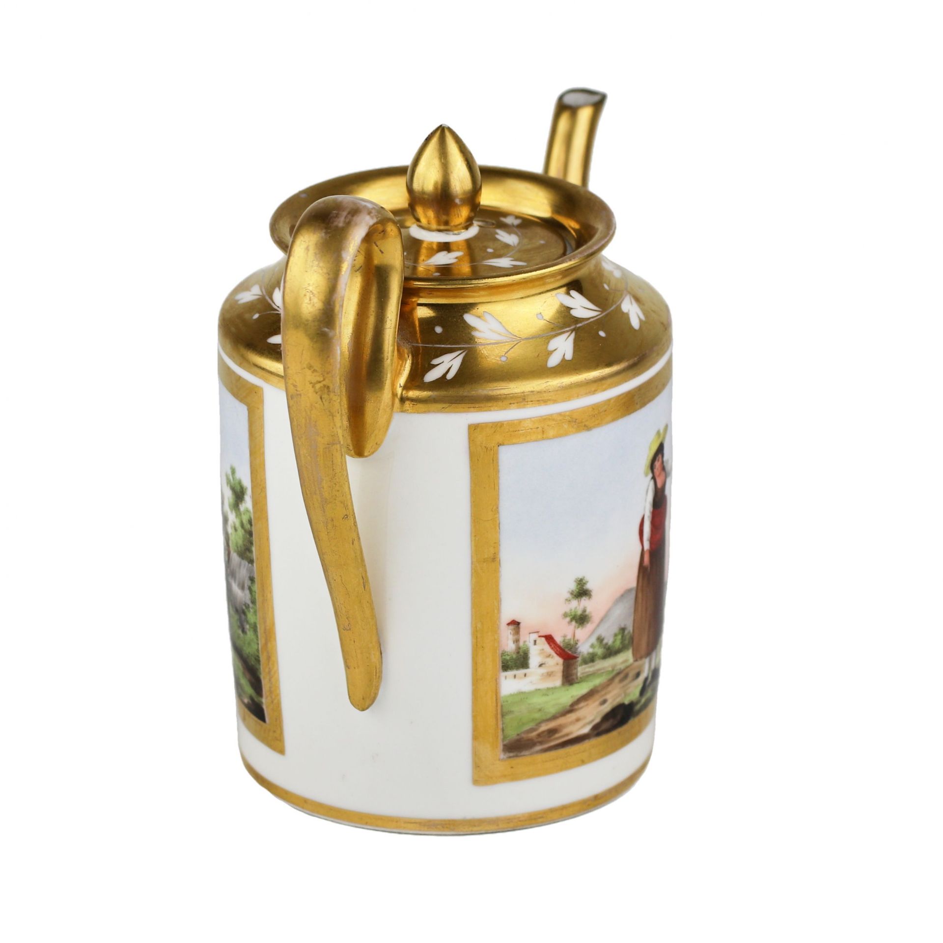 Gardner porcelain teapot. Russia 1820-1830. - Image 5 of 7