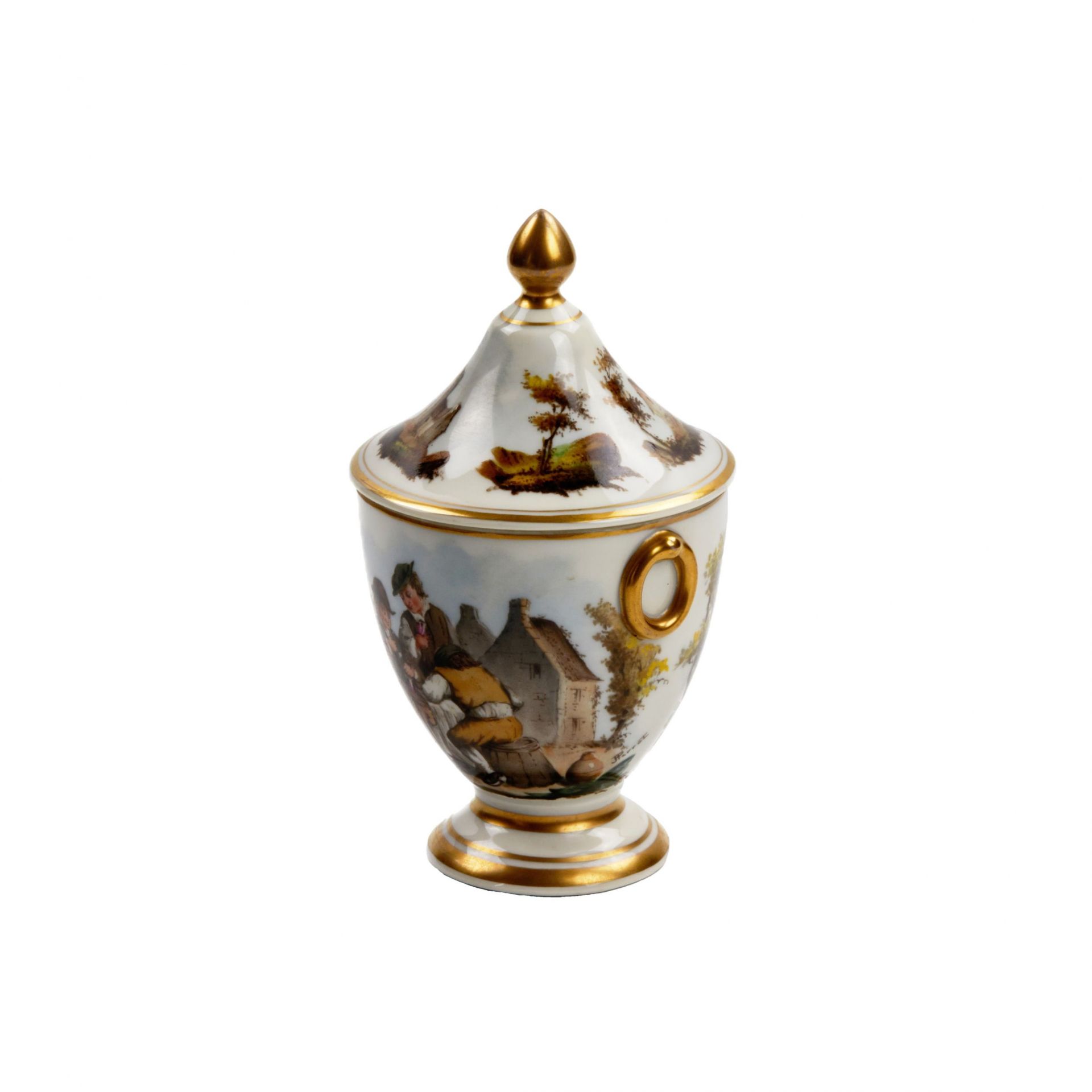 French tete-a-tete porcelain service, 19th century. - Image 2 of 19