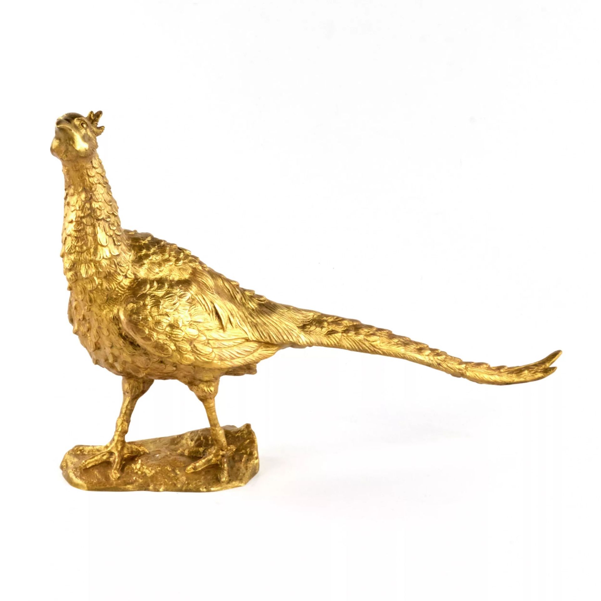 Pheasant of gilded bronze. - Image 6 of 7