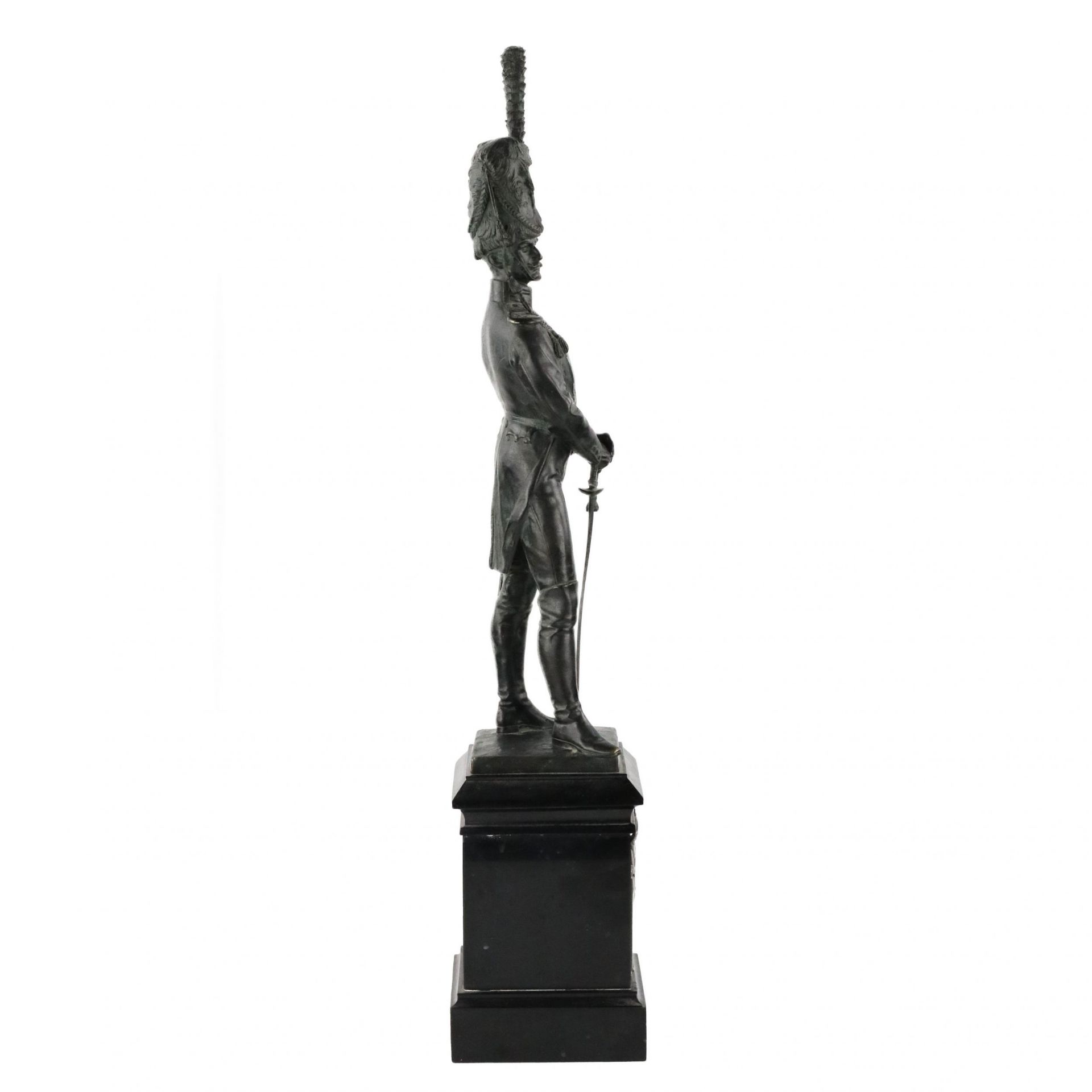 Bronze figure of an officer. Alfred Olson. - Bild 6 aus 9