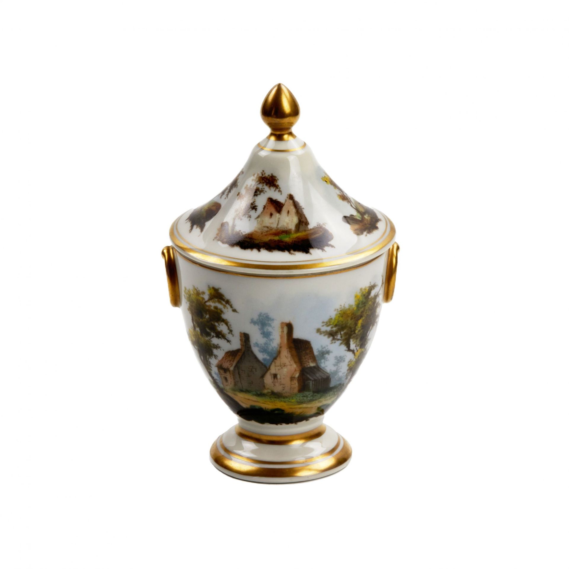 French tete-a-tete porcelain service, 19th century. - Image 11 of 19
