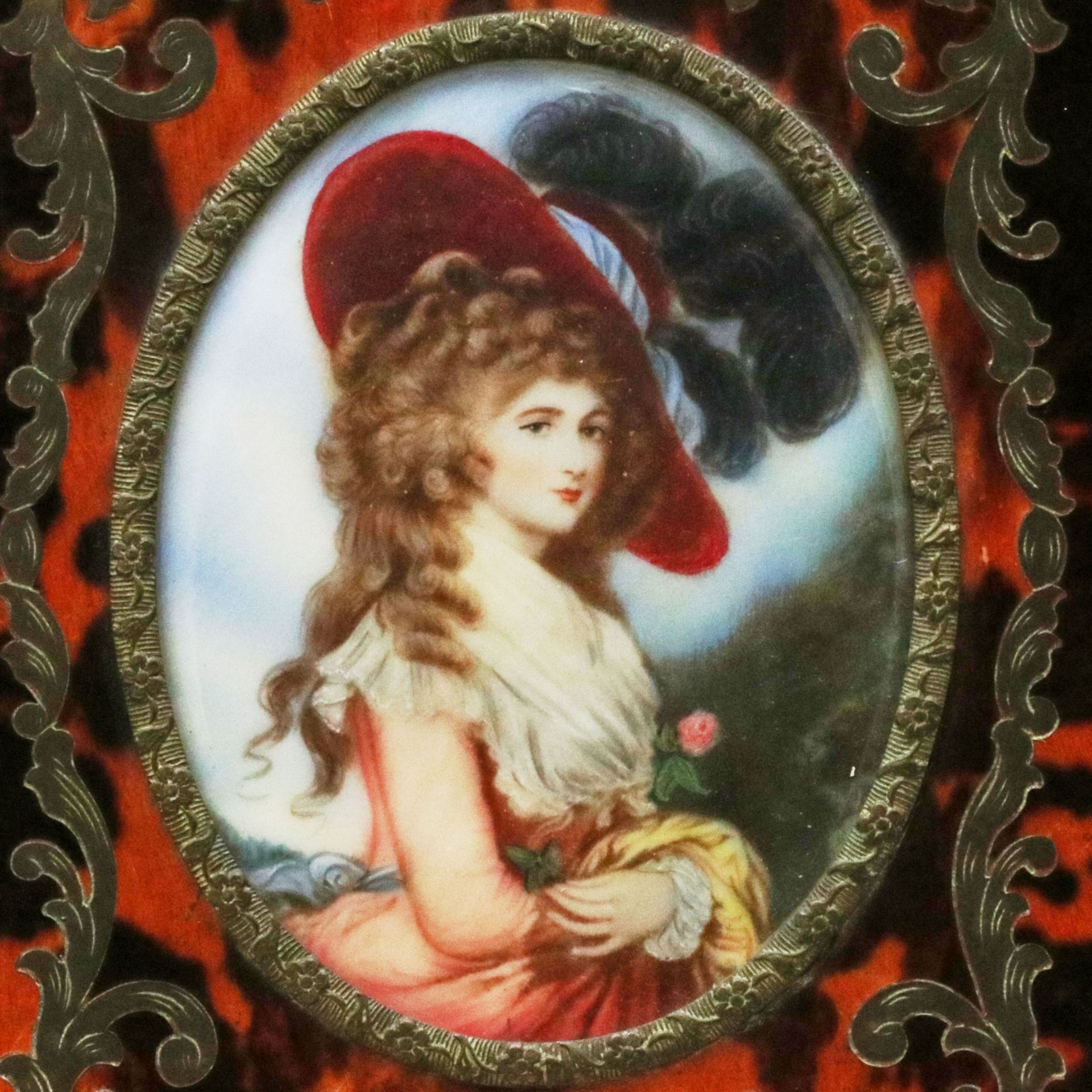 Miniature Portrait The Duchess of Devonshire. - Bild 2 aus 3