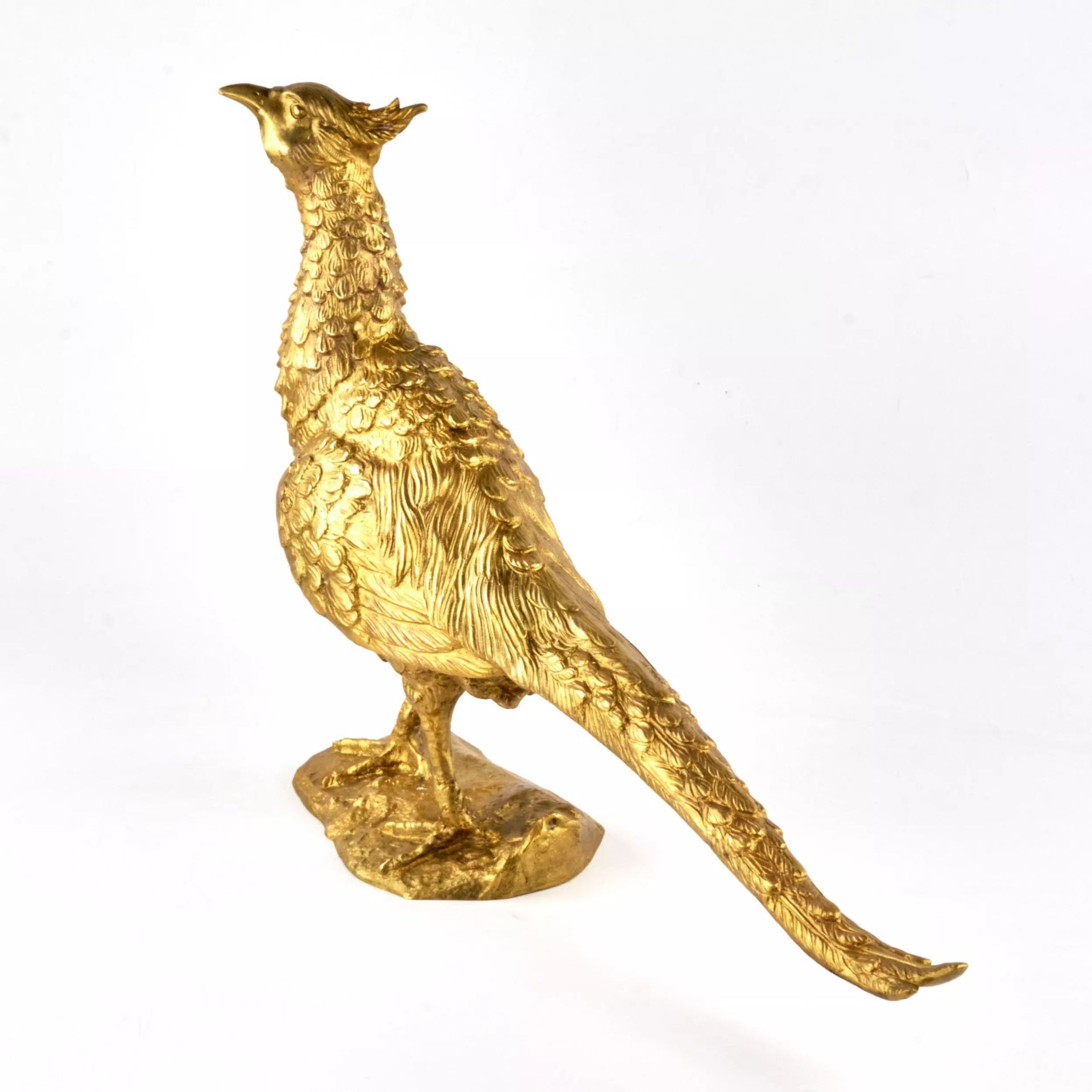 Pheasant of gilded bronze. - Image 2 of 7
