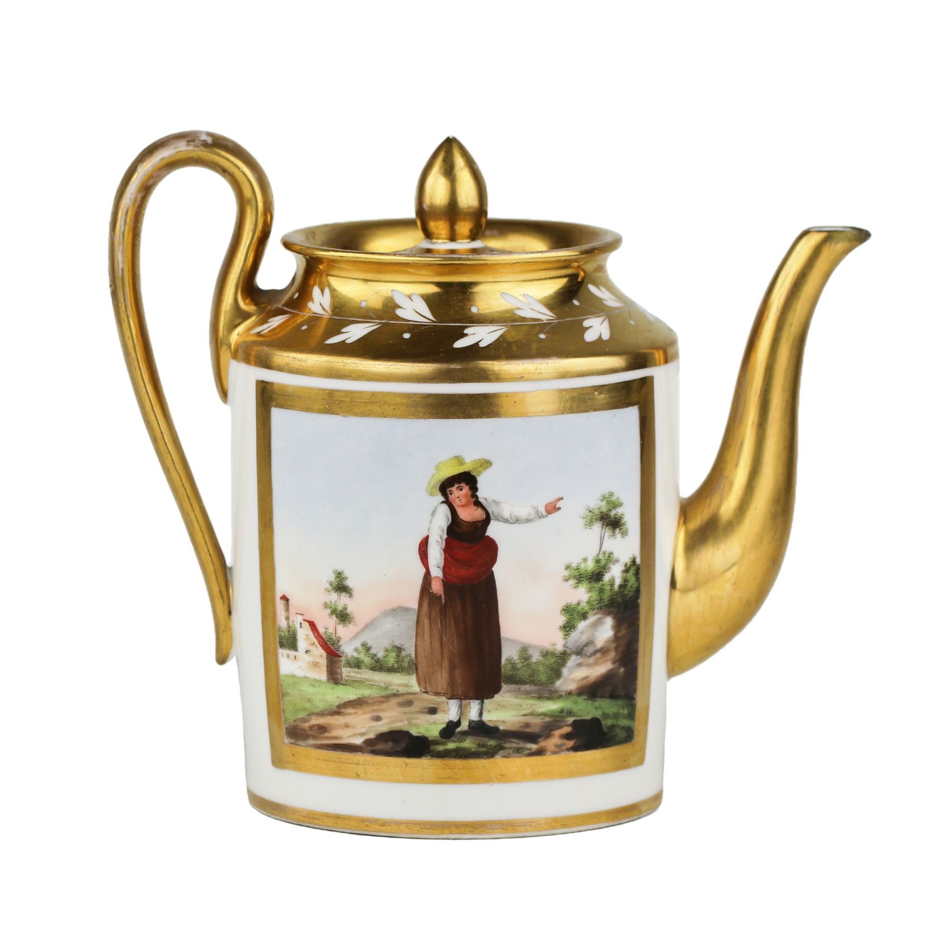 Gardner porcelain teapot. Russia 1820-1830. - Image 2 of 7