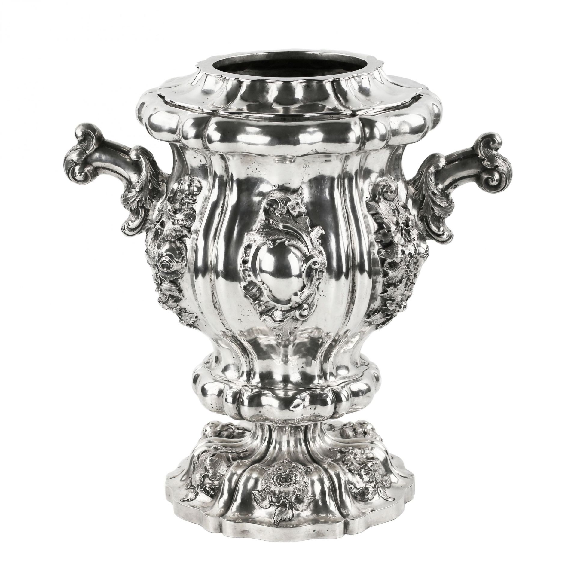 Silver champagne cooler. Austria-Hungary. Vienna, 1844