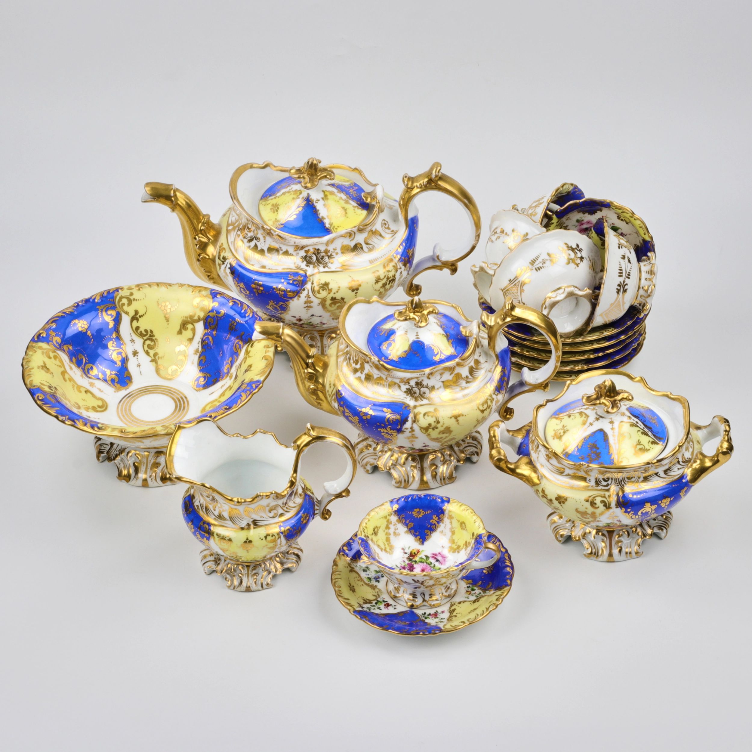 Tea set of the second baroque. - Image 2 of 5