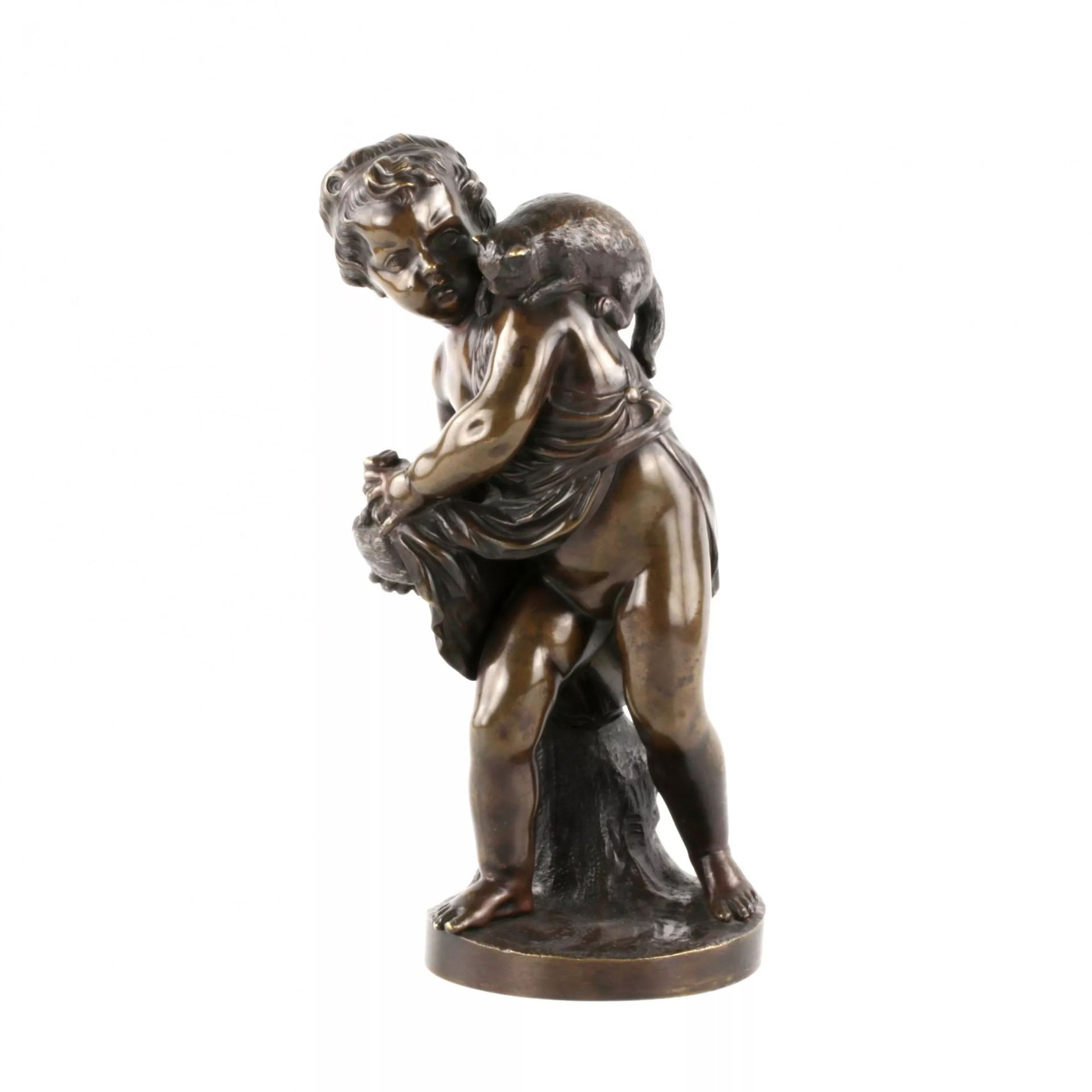 Pair of bronze figures of Putti. - Bild 3 aus 7